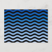 Carte Postale Decor de stripes bleues (Devant)