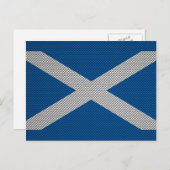 Carte Postale Décor écossais Drapeau en fibre de carbone (Devant / Derrière)