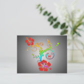 Carte Postale Décor Hibiscus (Debout devant)