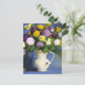 Carte Postale Décor mural de fleurs délicates (Debout devant)