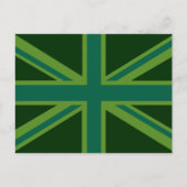 Carte Postale Décor turquoise vert Royaume-Uni Union Jack (Devant)