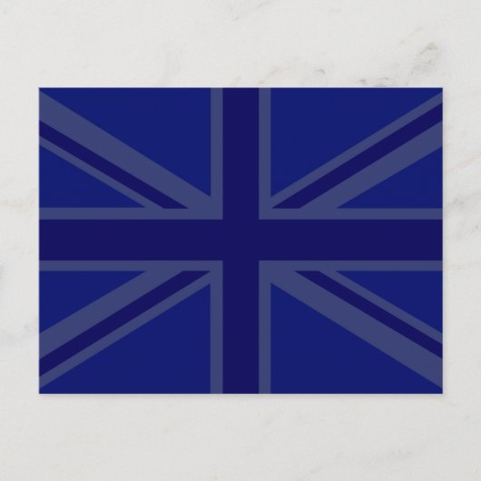 Carte Postale Décor Union Jack bleu NAvy (Devant)