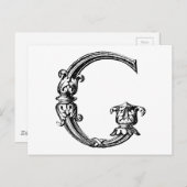 CARTE POSTALE DÉCORATIF G (Devant / Derrière)