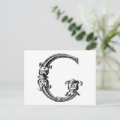 CARTE POSTALE DÉCORATIF G (Debout devant)