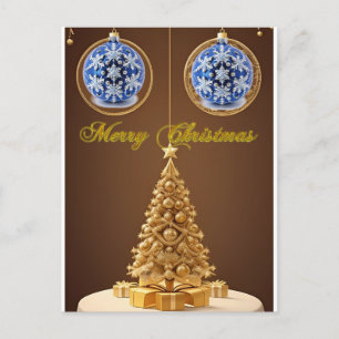 Carte Postale Décoration d'arbre de Noël