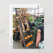Carte Postale Décoration d'automne (Devant / Derrière)