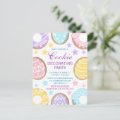 Carte Postale Décoration de biscuits de Pâques au pastel (Debout devant)