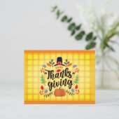 Carte Postale Décoration de célébration de Thanksgiving (Debout devant)