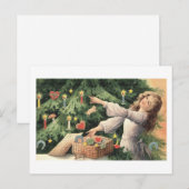 Carte Postale Décoration de l'arbre (Devant / Derrière)