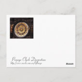 Carte Postale Décoration de l'horloge de Prague (Dos)