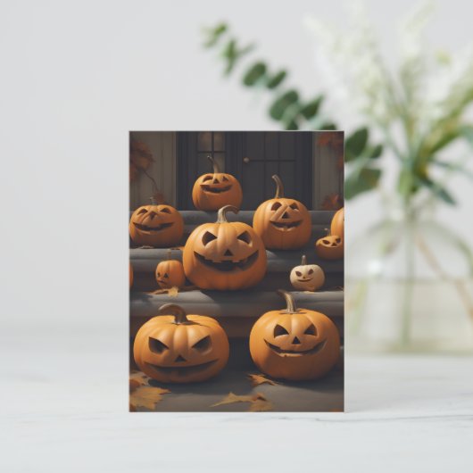 Carte Postale décoration d'halloween (Debout devant)