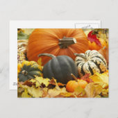 Carte Postale Décoration d'octobre (Devant / Derrière)