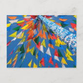 Carte Postale Décoration du drapeau triangle (Devant)