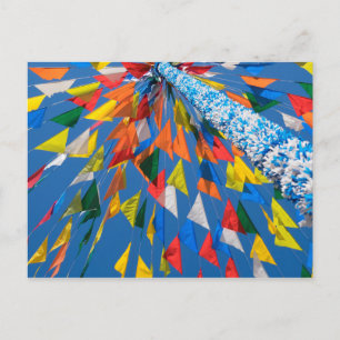 Carte Postale Décoration du drapeau triangle