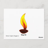 Carte Postale Décoration du temple (Dos)