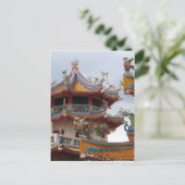 Carte Postale décoration du temple chinois (Debout devant)