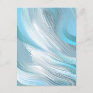 Carte Postale décoration moderne et moche bleue