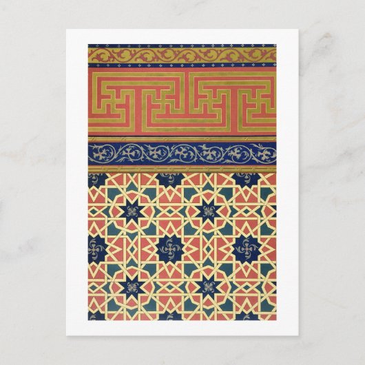 Carte Postale Décorations arabes (litho couleur) (Devant)