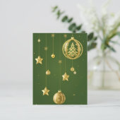 Carte Postale Décorations de fêtes de Noël (Debout devant)