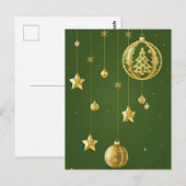 Carte Postale Décorations de fêtes de Noël (Devant / Derrière)
