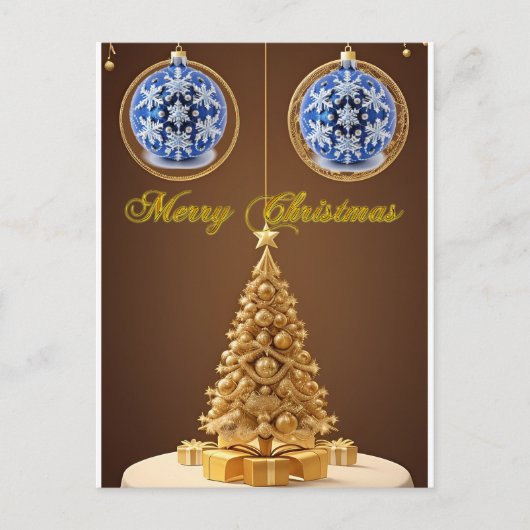 Carte Postale 🎁 Décorations élégantes pour sapin de Noël festiv (Devant)