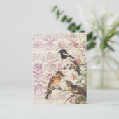 Carte Postale Découpage de l'Ephémère vintage (Debout devant)