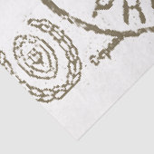 Carte Postale Decoupage French  Postmark Ti Tissuepapier (Detail)