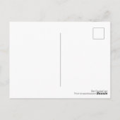 Carte Postale Découpe feuilletée (Dos)