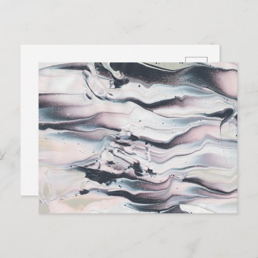 Carte Postale Découpe marbling V (Devant / Derrière)