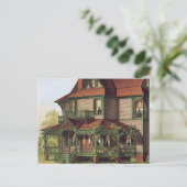 Carte Postale Découpe verte (Debout devant)