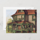 Carte Postale Découpe verte (Devant / Derrière)