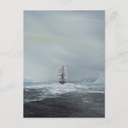 Carte Postale Découverte Capitaine Scott Et Équipage (Devant)