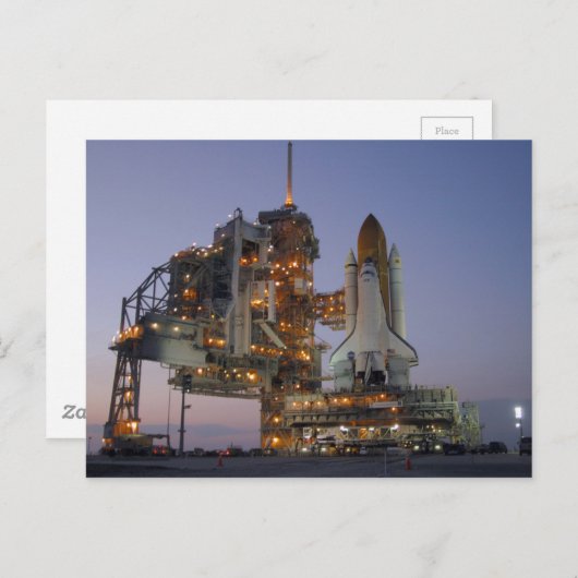 Carte Postale Découverte de la navette spatiale (Devant / Derrière)