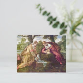 Carte Postale Découverte de Moïse par Tintoretto (Debout devant)