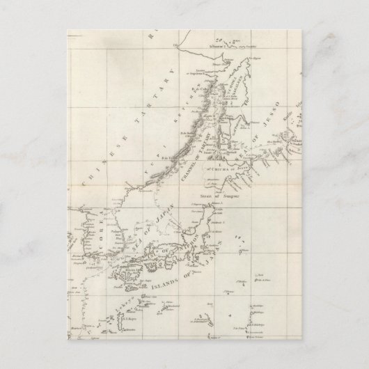 Carte Postale Découvertes effectuées en 1787 dans les mers de Ch (Devant)