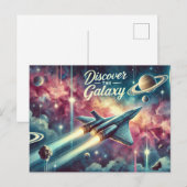 Carte Postale "Découvrez la Galaxie" (Devant / Derrière)