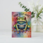 Carte Postale Découvrez la grenouille belle captivante (Debout devant)