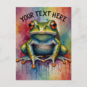 Carte Postale Découvrez la grenouille belle captivante (Devant)