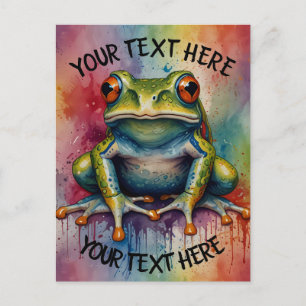 Carte Postale Découvrez la grenouille belle captivante