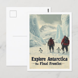 Carte Postale Découvrez l'Antarctique célèbre lieu de voyage