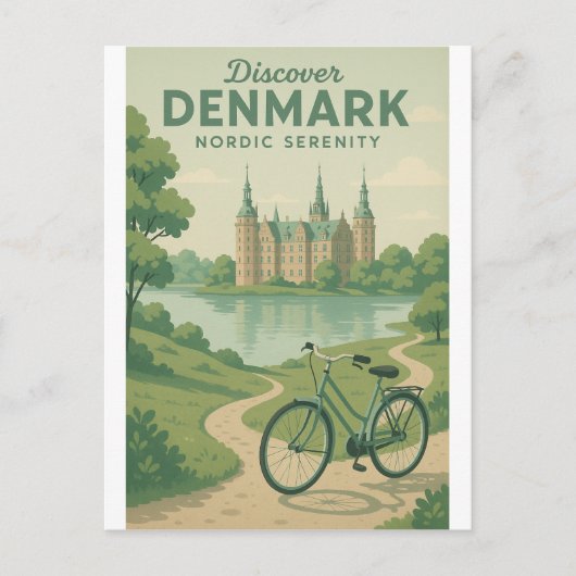 Carte Postale Découvrez le Danemark - Sérénité nordique (Devant)