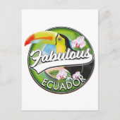 Carte Postale Découvrez le fabuleux logo de l'Equateur (Devant)