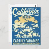 Carte Postale Découvrez l'été sans fin sur paradise Beach (Devant / Derrière)