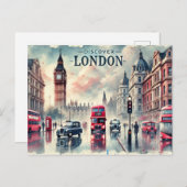 Carte Postale "Découvrez Londres" (Devant / Derrière)