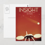 Carte Postale Découvrez Mars Lander Space Art (Devant / Derrière)