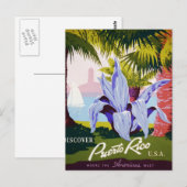 Carte Postale Découvrez Porto Rico (Devant / Derrière)