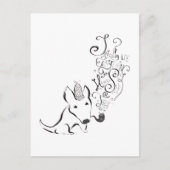 Carte Postale Découvrez tout English Bull Terrier art (Devant)