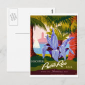 Carte Postale Découvrez Travel, Porto Rico History (Devant / Derrière)