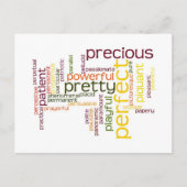 Carte Postale Décrivez-vous avec Adjectifs - P (Devant)