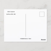 Carte postale d'écureuil albinos (Dos)